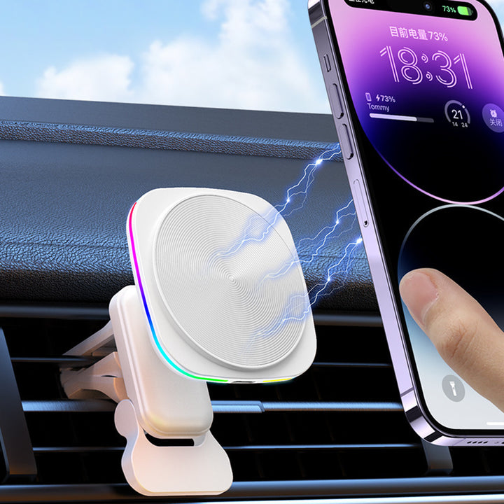 Popular RGB Color Lights Car Magnetic Wireless Charger